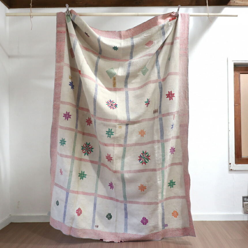 楽天市場】【10%OFFクーポン対象品】インド カンタ刺繍 パッチワーク