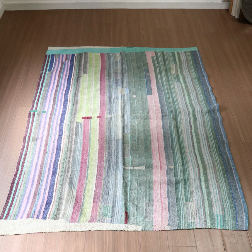 楽天市場】インド カンタ刺繍 パッチワーク ラリーキルト