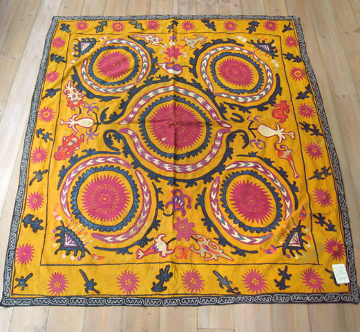 楽天市場】ウズベキスタン・スザンニ（スザニ）オールド82×78cm