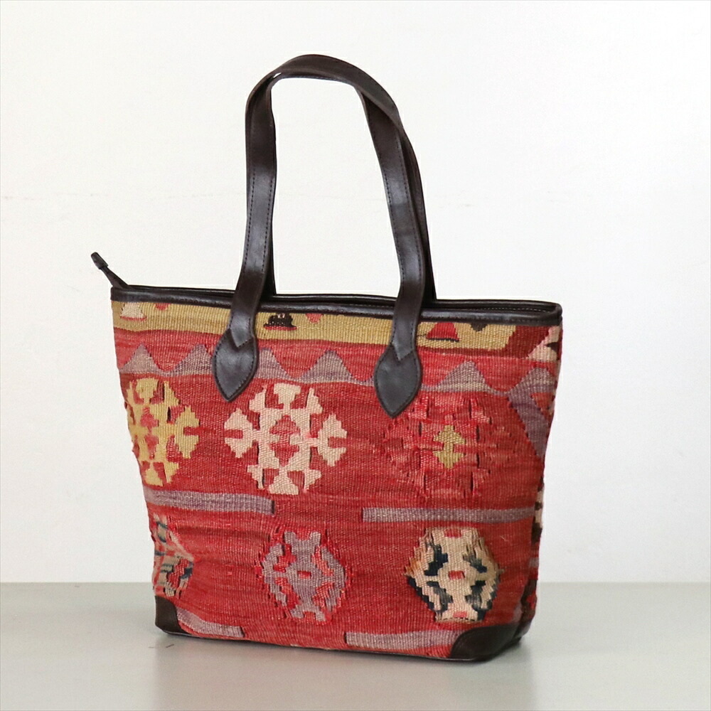 【15%OFFクーポン対象】オールドキリム　トートショルダーバッグアダナ
