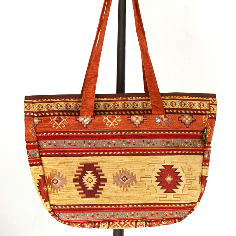 楽天市場】ショルダーバッグ・ラウンド 大きなポケット付き/トルコ製