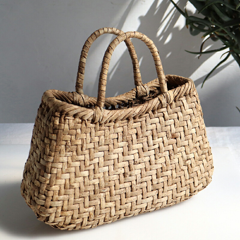 楽天市場】【10%OFFクーポン対象品】くるみ カゴバッグ 網代編み