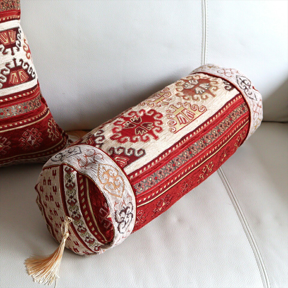 新品❗️トルコ製 イスタンブール ボルスター 円筒形 クッションカバー bolster2019.jpg