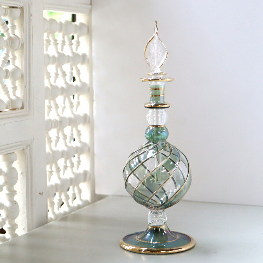 楽天市場】カンパネラ 香水瓶 ラウンド型 ストライプ(124 B01／B)H9cm