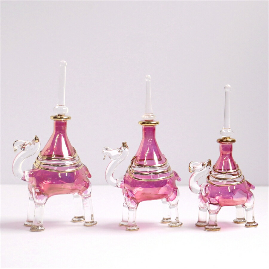 楽天市場】エジプト香水瓶・手吹きガラスの工芸品/ラクダ3頭