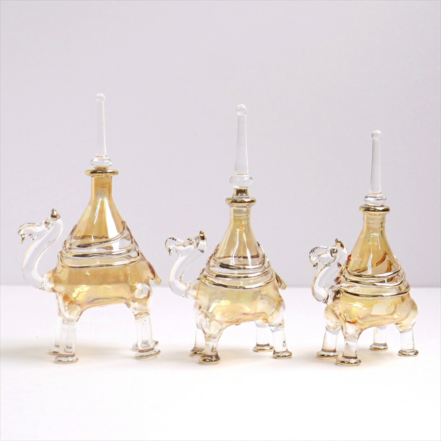 楽天市場】エジプト香水瓶・手吹きガラスの工芸品/ラクダ2頭