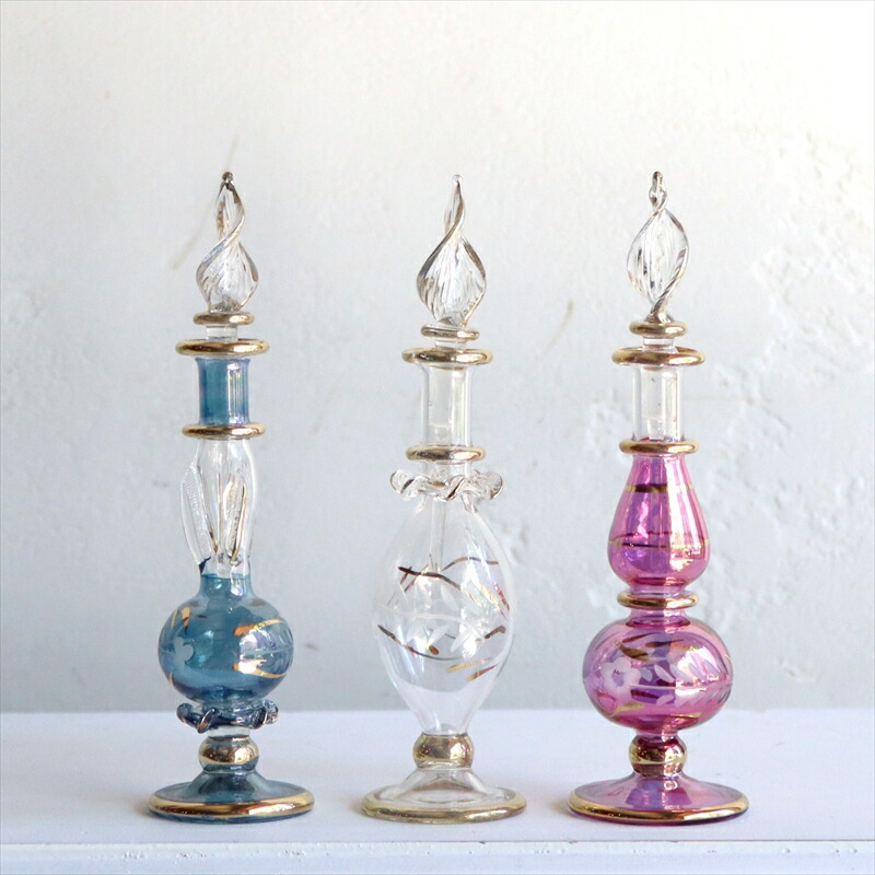 楽天市場】ガラス香水瓶 3本セット エジプト製 Egyptian Purfume