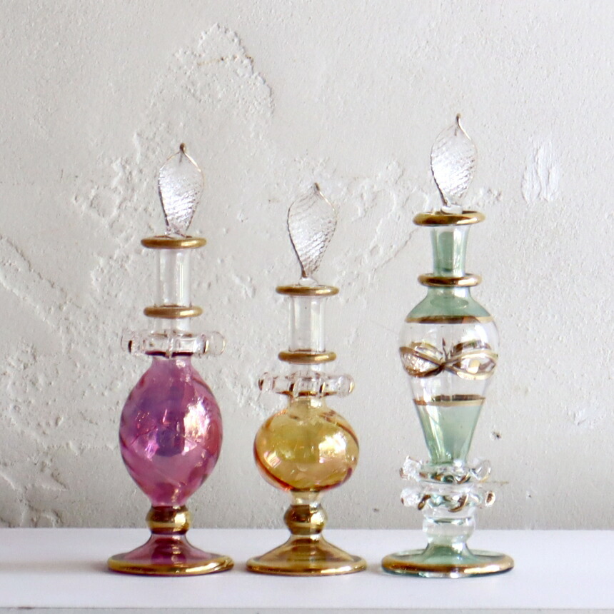 楽天市場】ガラス香水瓶 3本セット エジプト製 Egyptian Purfume