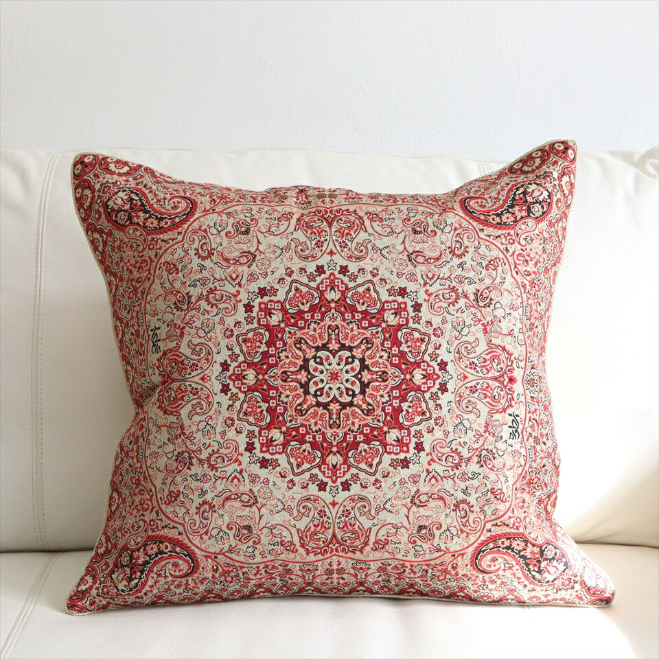 楽天市場】ギャッベクッションカバー40cmサイズ/イラン製手織り レッド