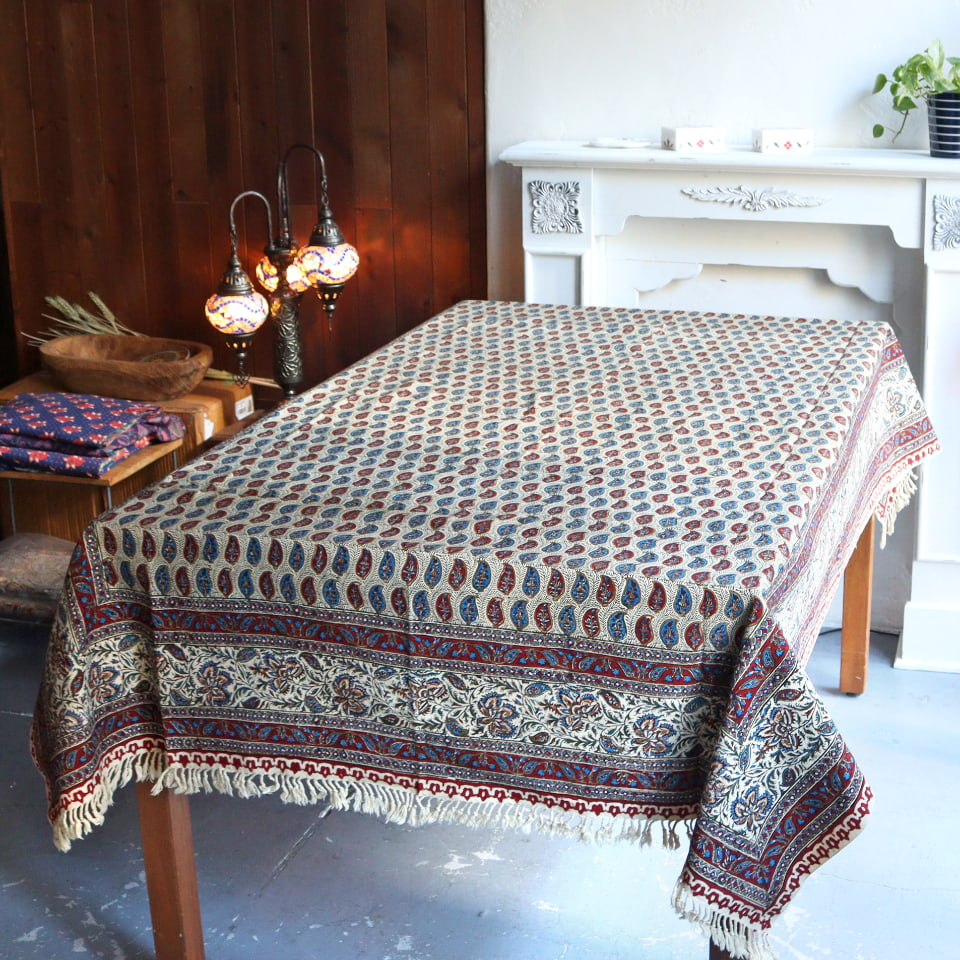 楽天市場】ペルシャ更紗 ガラムカール 196x132cm アンティークデザイン