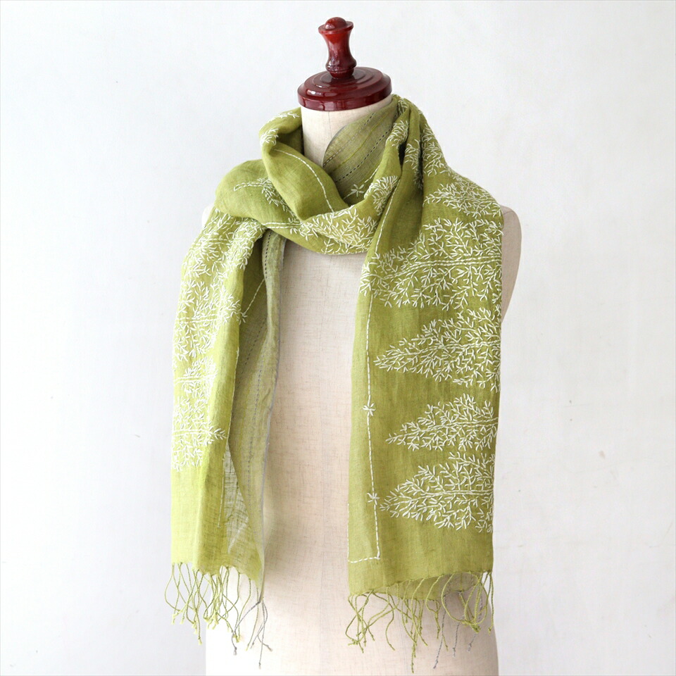 カンタ　大判　リバーシブル　ストール　ショール　サークル刺繍 カンタ 大判 リバーシブル ストール ショール サークル刺繍 ふるさと