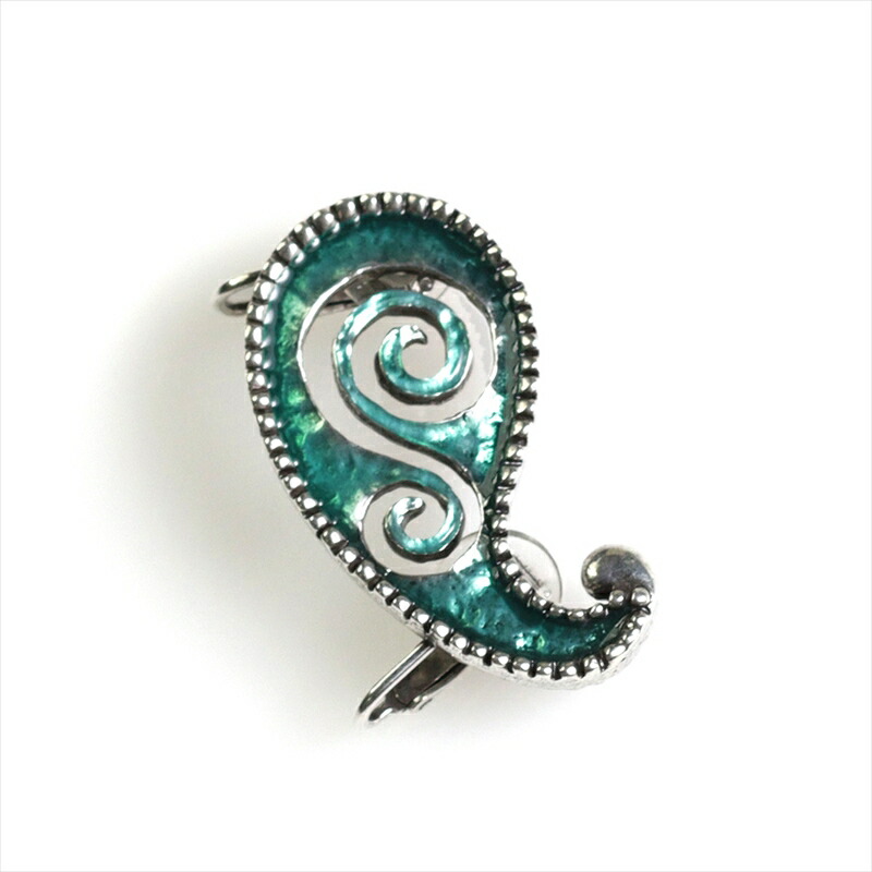 BABYLONE Paris, バビローヌ　イヤーカフ右・イヤリングGypset Collection イエロー/ペイズリー画像