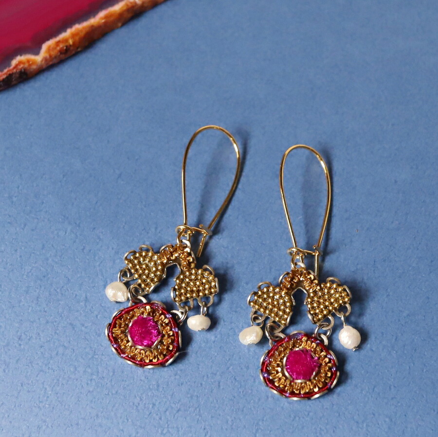 アヤラバー ヒップコレクション ピアス　ロングピアスAncient Royalty, Ayala bar hip collection｜ガラタバザール（キリム＆ラグ）
