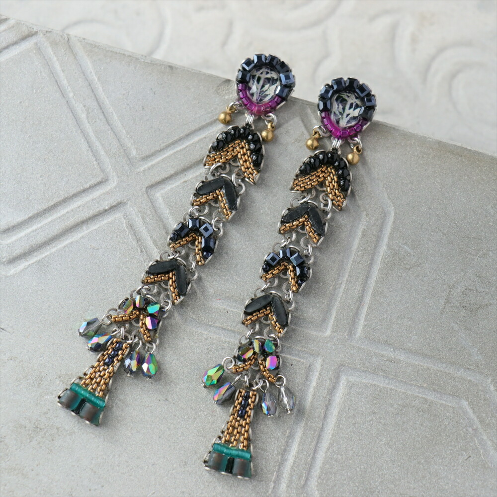 アヤラ・バー　ピアス　クラシックコレクション Obsidian, Ayala Bar Classic Collection｜ガラタバザール（キリム＆ラグ）