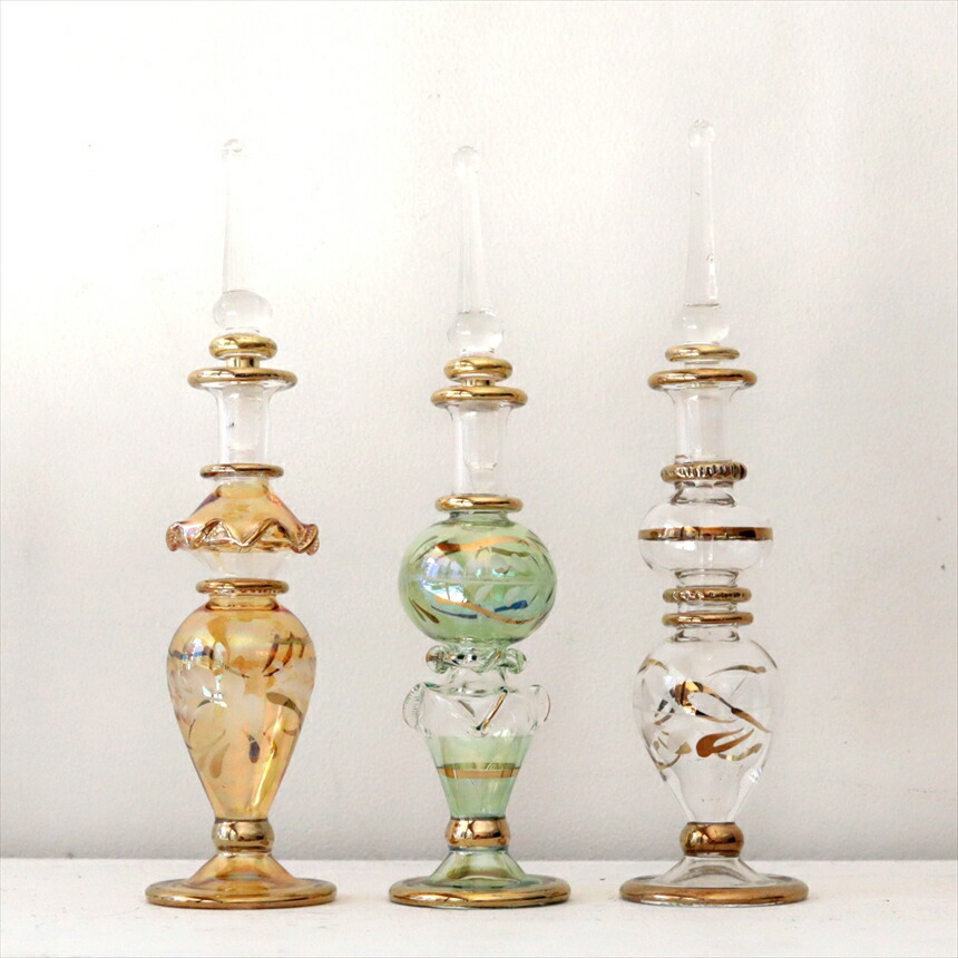 楽天市場】ガラス香水瓶 3本セット エジプト製 Egyptian Purfume