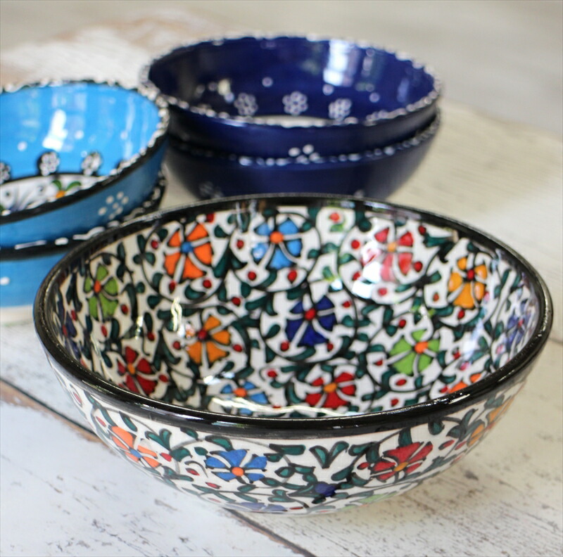 作家物 トルコ 陶器ヴィンテージ*オーナメント プレート*ハンドペイント 手描き アンティーク オールドノリタケ 手描き金彩ボウル