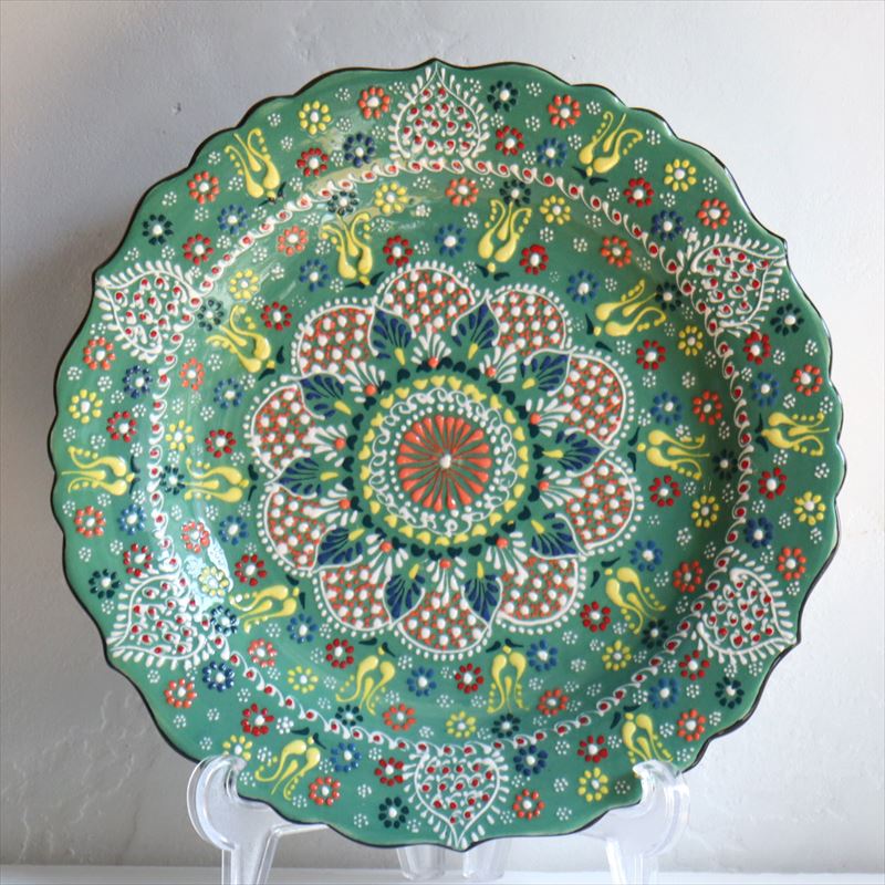 楽天市場】手描きのトルコ・キュタフヤ陶器 【飾り皿