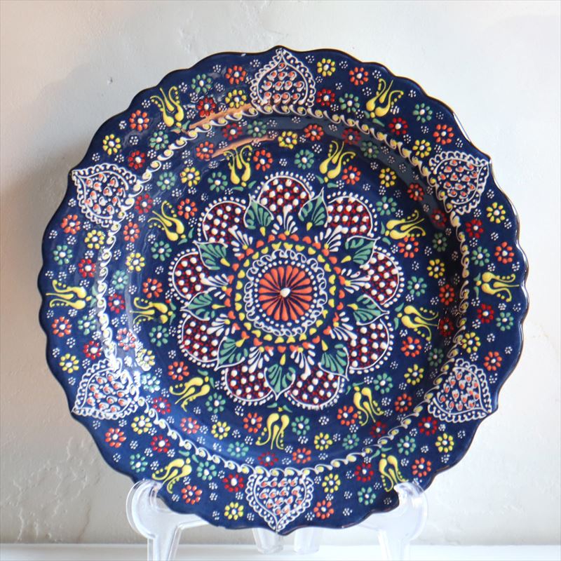 楽天市場】【15%OFFクーポン対象】トルコ製プレート 直径30cm 飾り皿