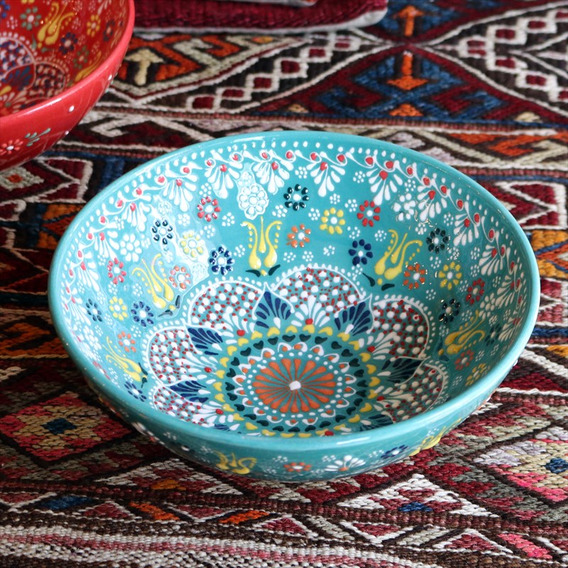 楽天市場】【15%OFFクーポン対象】トルコ製ボウル 直径25cm 手書き