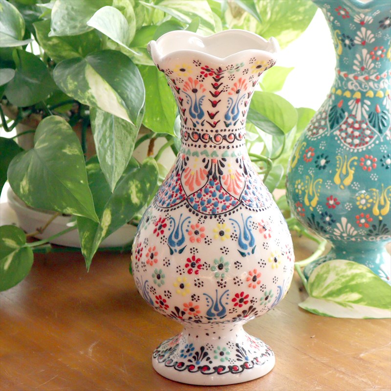 楽天市場】【15%OFFクーポン対象品】トルコ陶器 花瓶