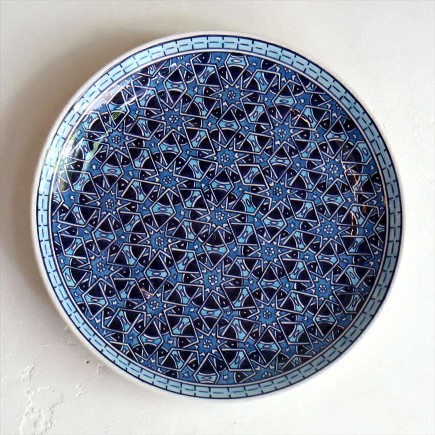 楽天市場】【15%OFFクーポン対象】プレート30cm 手書き絵皿 トルコ