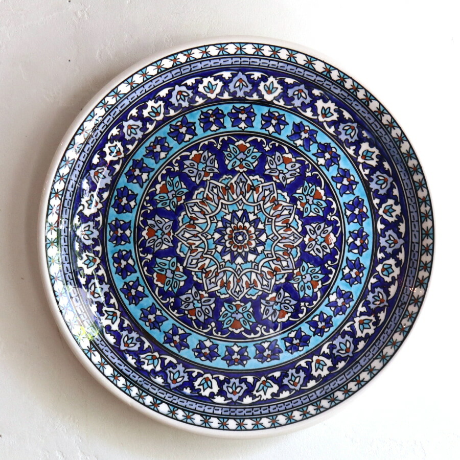 1 直径41cm トルコ　キュタヒア　キュタフア　絵皿　飾皿　壁掛　輪花　化粧箱 Amazon.co.jp: Θ キュタフヤ陶器 飾り皿 壁掛け 壁飾り Θ