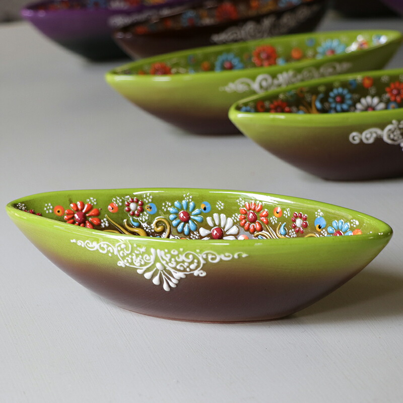 楽天市場】Nimet Design トルコ陶器Design トルコ陶器スクエア角