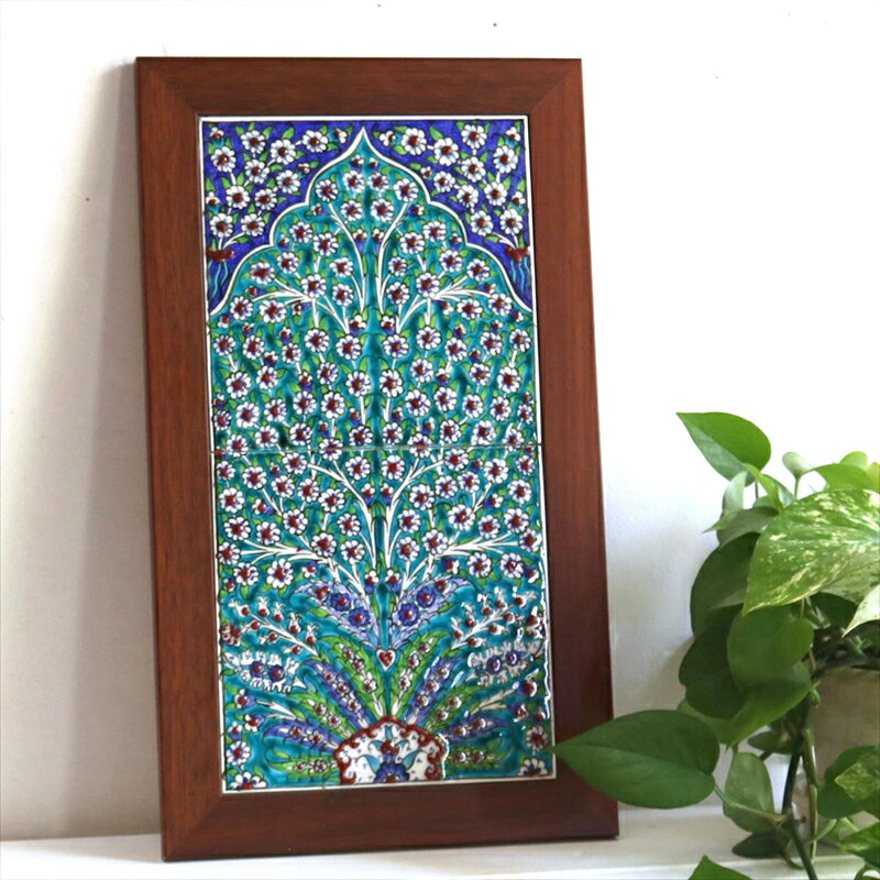 トルコ雑貨京都手描きのタイル(20×20cmTL20 | KILIM ANATOLIA