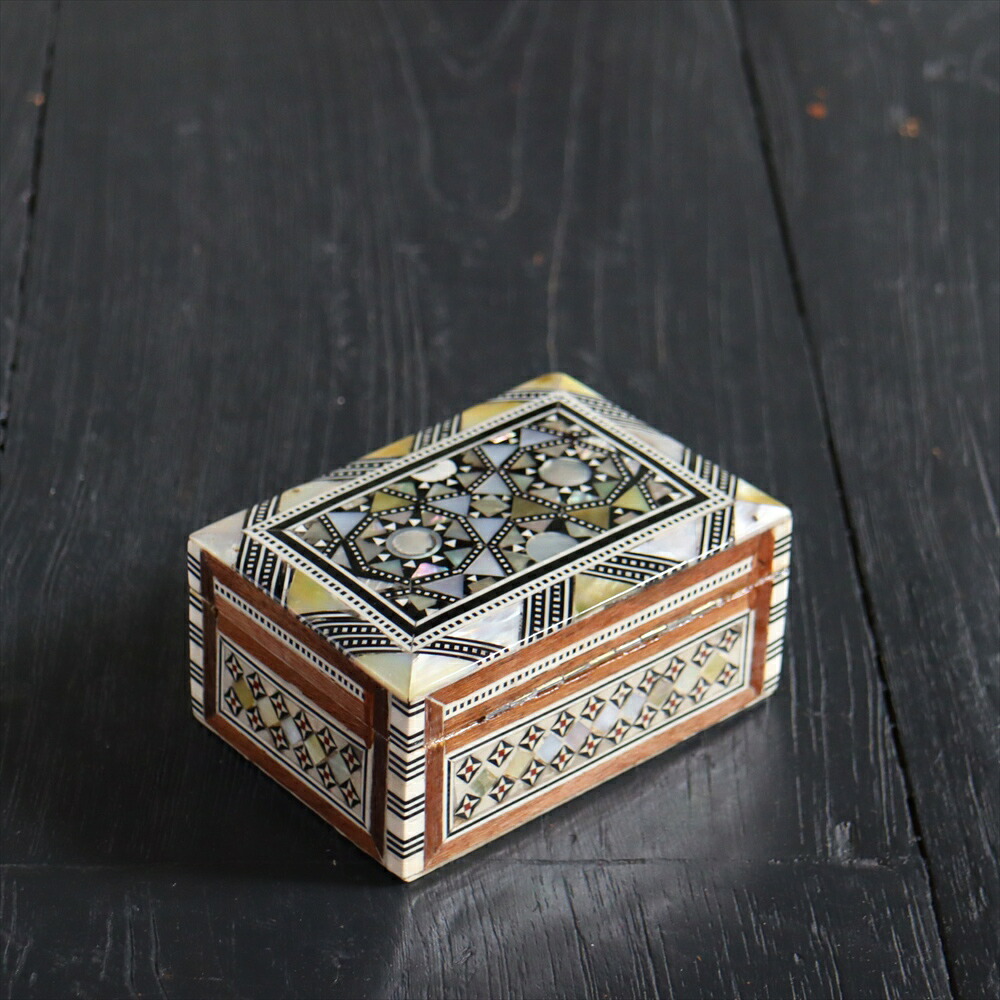 【10%OFFクーポン対象】Mother of Pearl エジプト螺鈿のジュエリーボックス