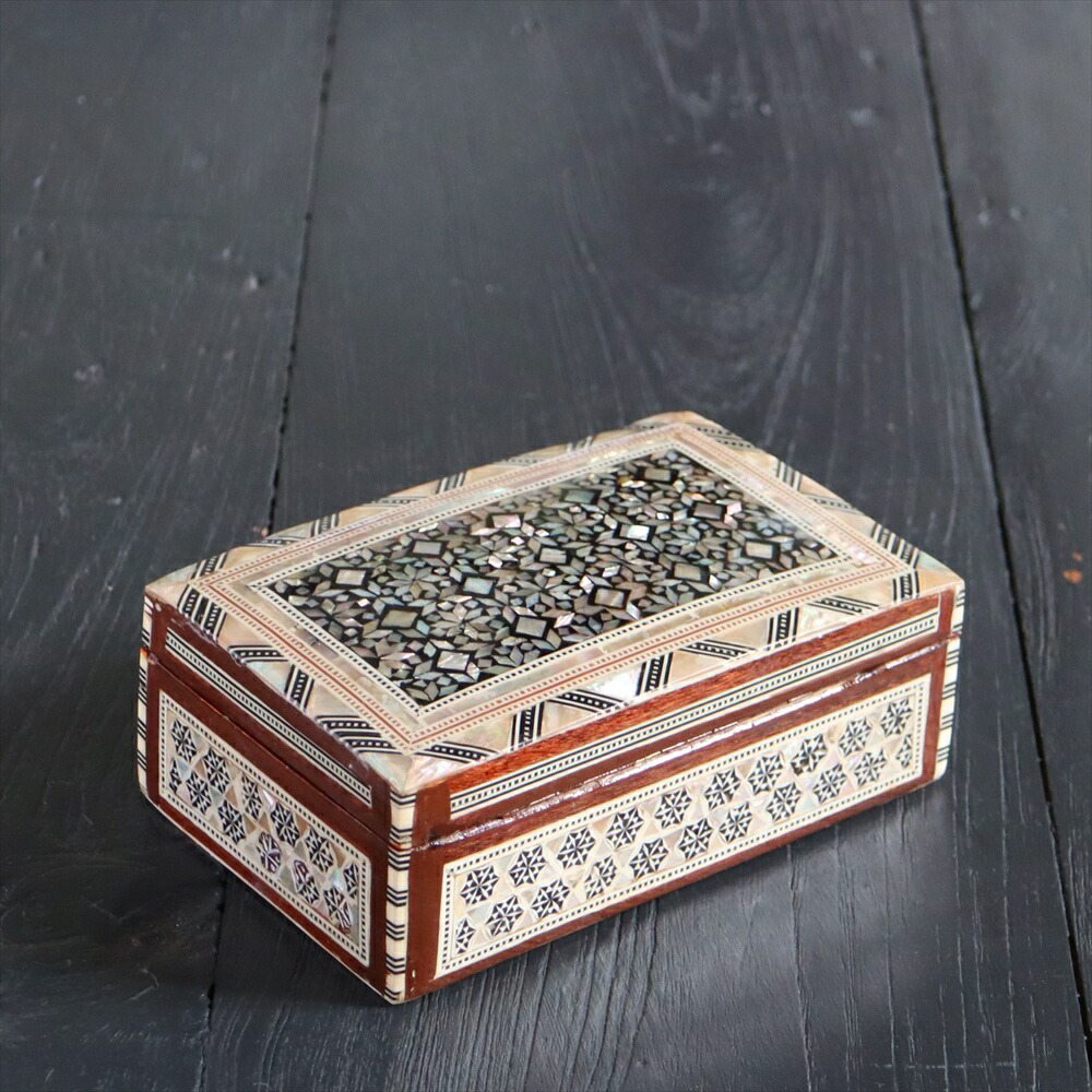 お値下げしました　螺鈿宝箱 楽天市場】螺鈿らでん 宝石箱 ジュエリーボックス カードケース