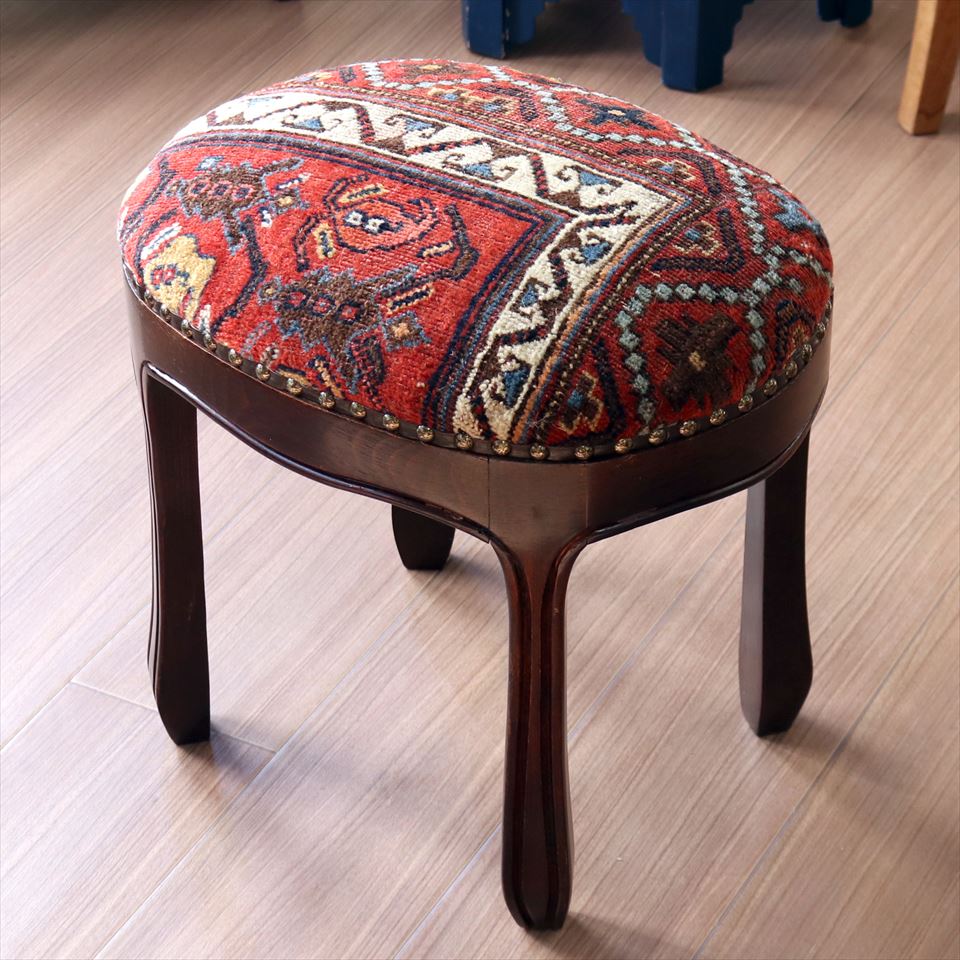 トルコ オールドキリム オットマン 楽天市場】トルコオールドキリム木製家具 H29×W39×D29cm