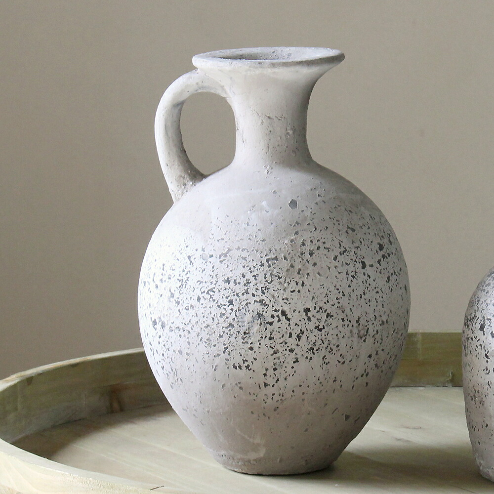 楽天市場 オールドテラコッタ風ジャグ 水差し フラワーベースjug Deco Handle Dukono Ceramics Antique ガラタバザール キリム 雑貨