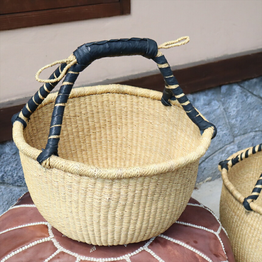 楽天市場】アフリカン バスケット ブルキナバスケット 直径42cm 【1点