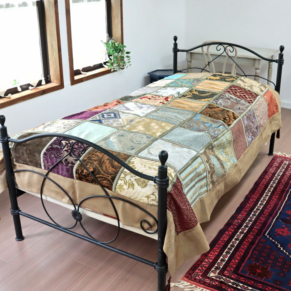 楽天市場】ベッドカバー ベッドスプレッド シングルサイズ