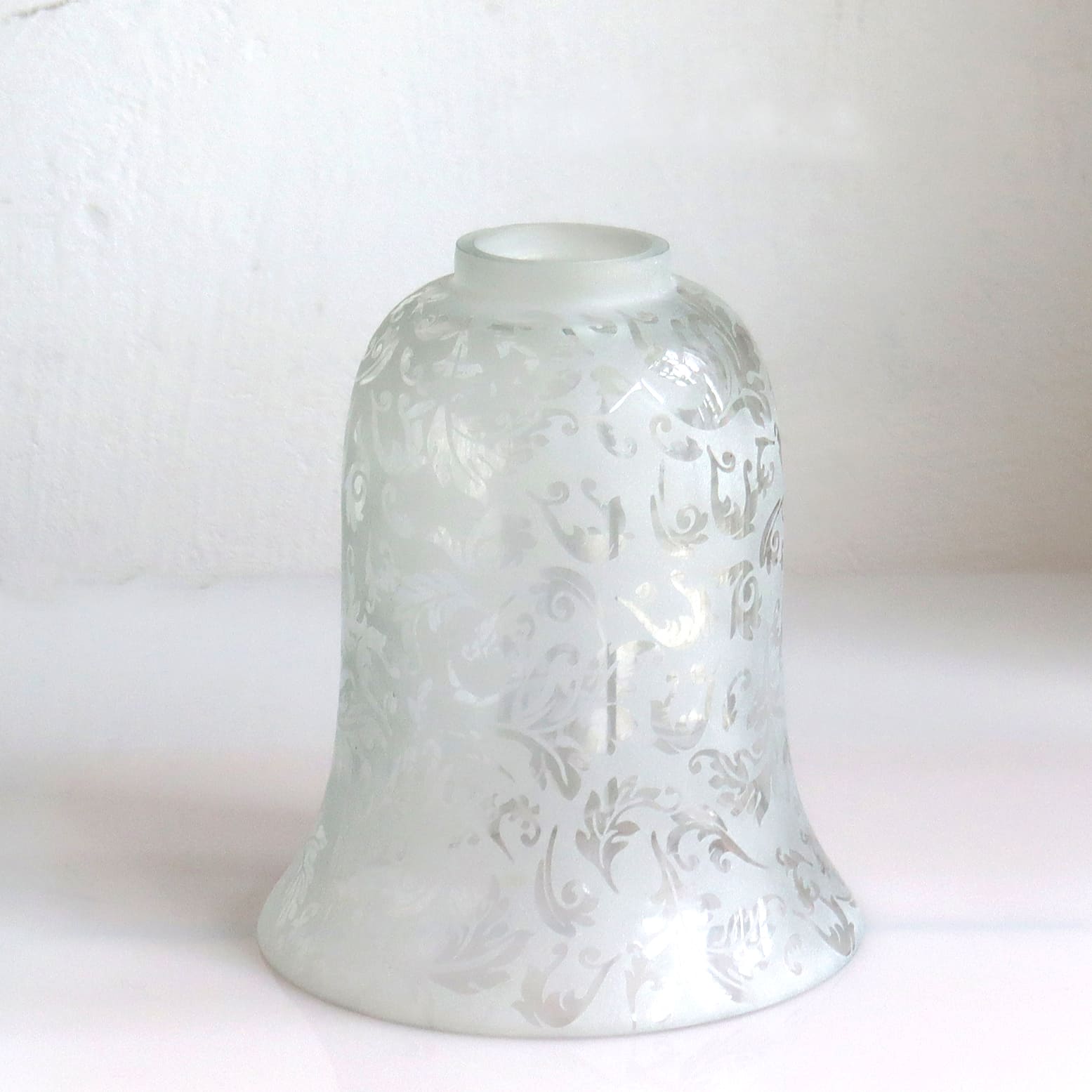 楽天市場】ガラスシェード ウォルナットクリア ディンプル インド