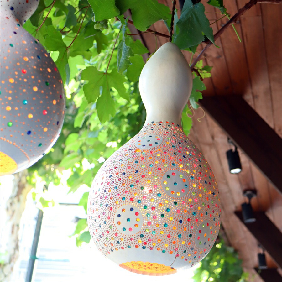 ひょうたんランプ     ラスタカラー ひょうたんランプ ラスタカラー