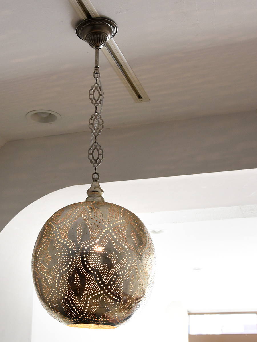 モロッコ発火物 Moroccan Metal Shade Lamps メタル日陰 ペンダントランプ アラブ連合共和国製 31cm灰色合い色 藕 E26種 40w 輝き白熱電球幸運 Birdtheartist Co Uk