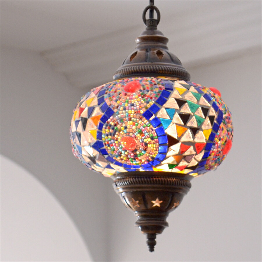 楽天市場】トルコランプ モザイクランプ ペンダントランプ 直径
