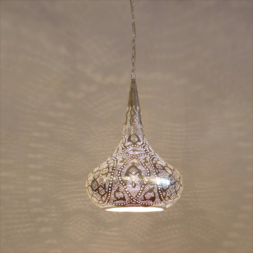 【10%OFFクーポン対象】モロッコランプ メタルシェード　ペンダントランプパゴダ形/Pagoda ロータス　Moroccan Metal shade Lamps