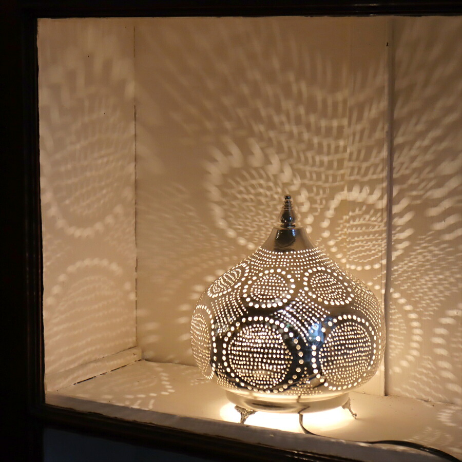 モロッコランプ テーブルランプ Moroccan Lamps ソアン　サークル　エジプト製｜ガラタバザール（キリム＆ラグ）