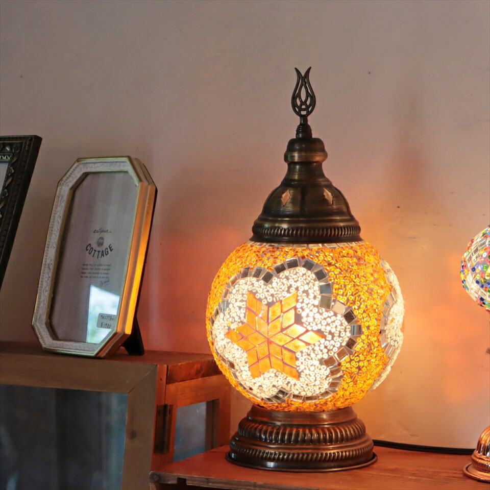 楽天市場】【10%OFFクーポン対象】トルコランプ モザイクテーブル