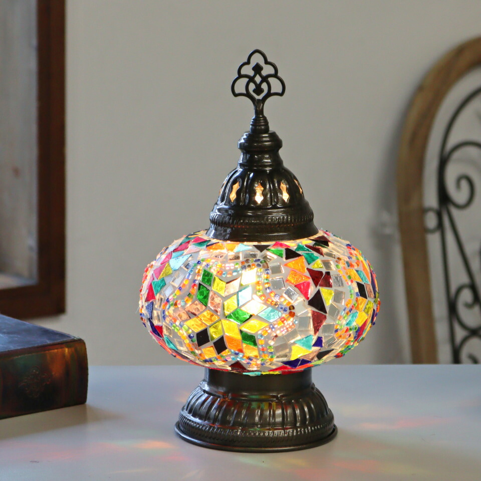 楽天市場】【10%OFFクーポン対象品】トルコランプ モザイクテーブル