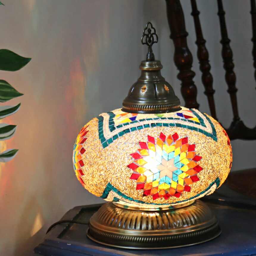 楽天市場】【10%OFFクーポン対象】トルコランプ モザイクテーブル