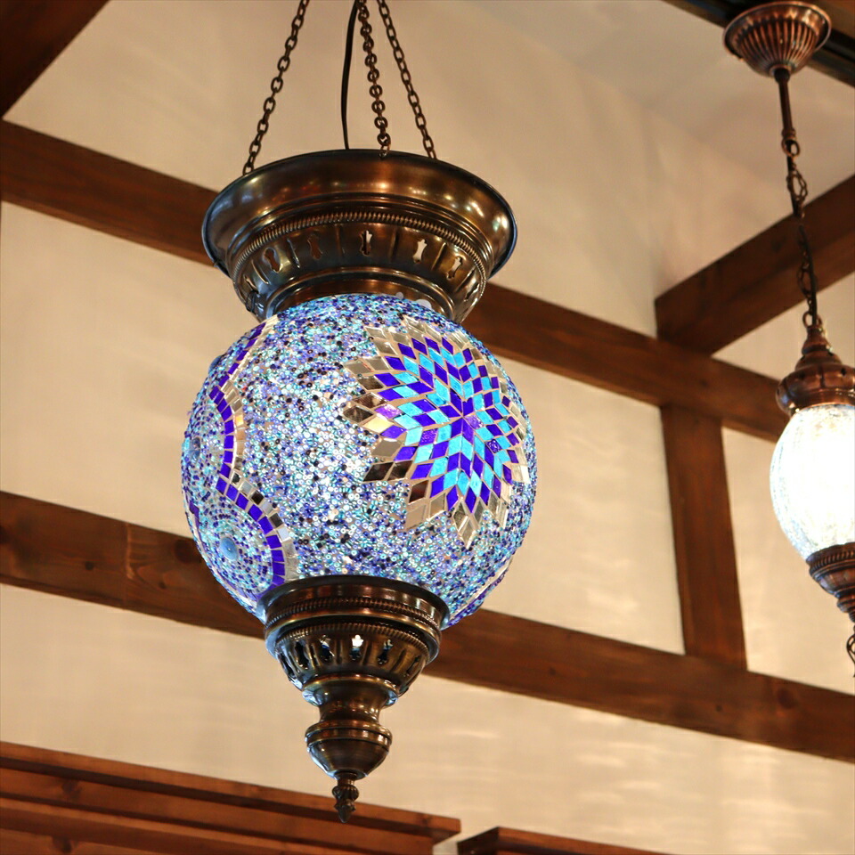 銅製 ハンドカットランプ 高さ約140cm 中東 ペルシャ・イスラム