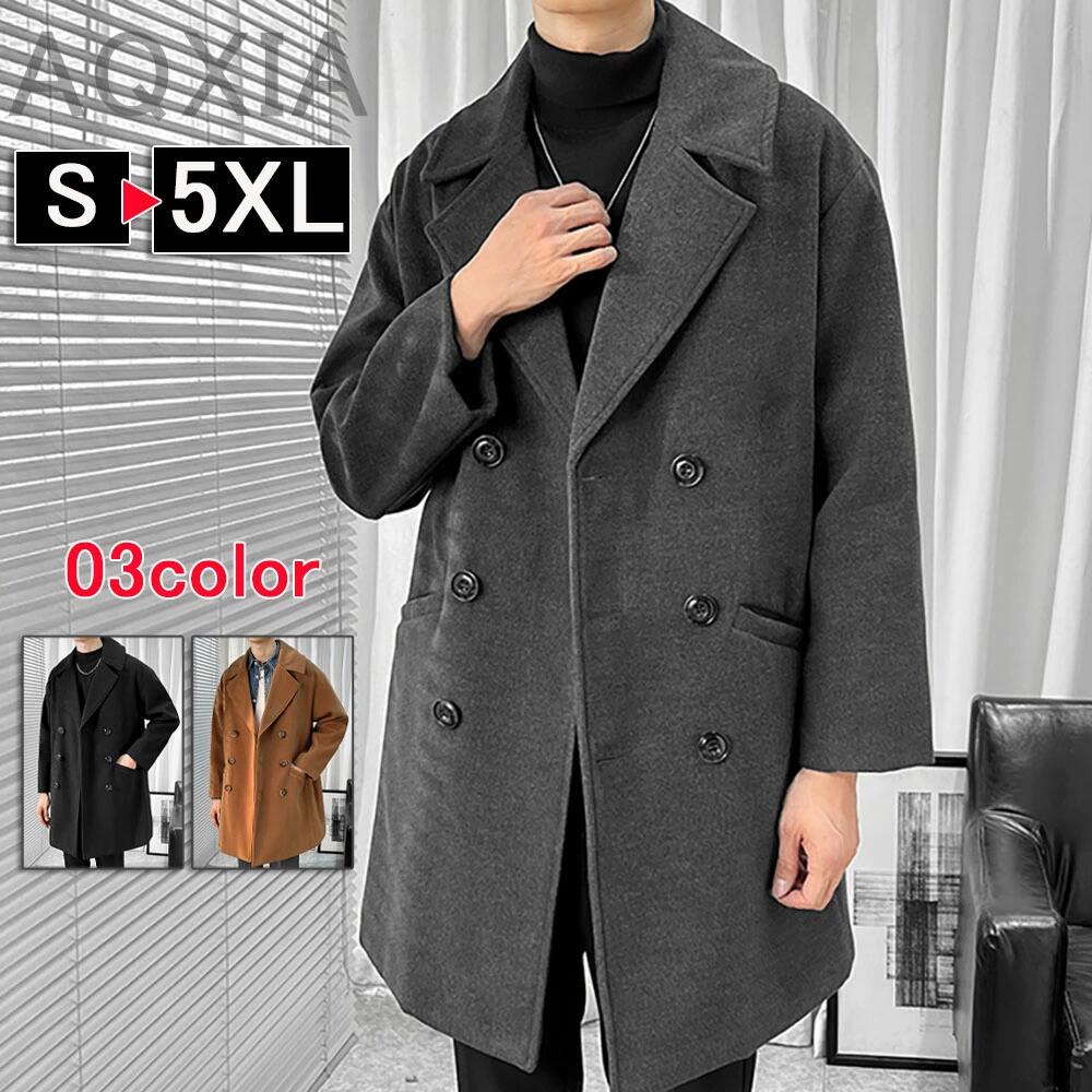 大きいサイズ 20代 ビジネスコート 30代 アウター 冬服 秋服 スプリングコート ブルゾン ロングコート 40代 ダブルコート メンズ