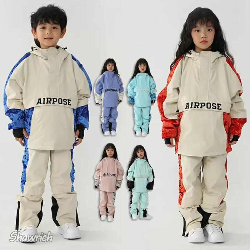 セットアップ 男の子 上下セット キッズ スノーボードウェア 子どもウェア ジャケット 女の子 スキーウェア スノボウェア 子供