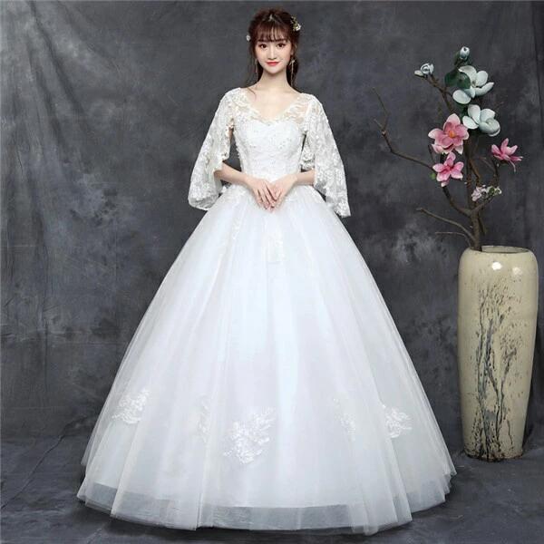 ウェディングドレス 妊婦ドレス 二次会 お呼ばれドレス パーティードレス 結婚式 コンサート ワンピース ホワイト 花嫁 演奏会