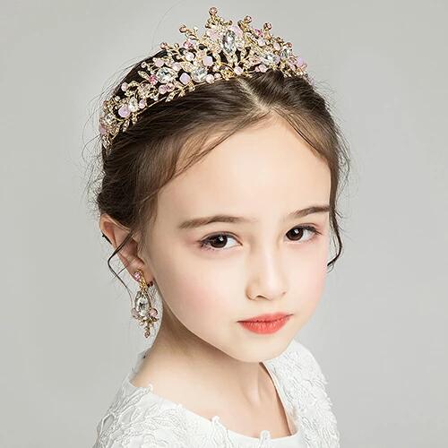 ティアラ クラウン ヘアアクセサリー イヤリング セット 髪飾り