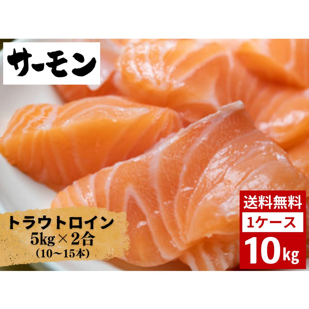 トラウトロイン 10kg 5kg×2合 さけ サケ サーモン 銀鮭 海鮮 すし 寿司 小分け バラバラ冷凍 送料無料