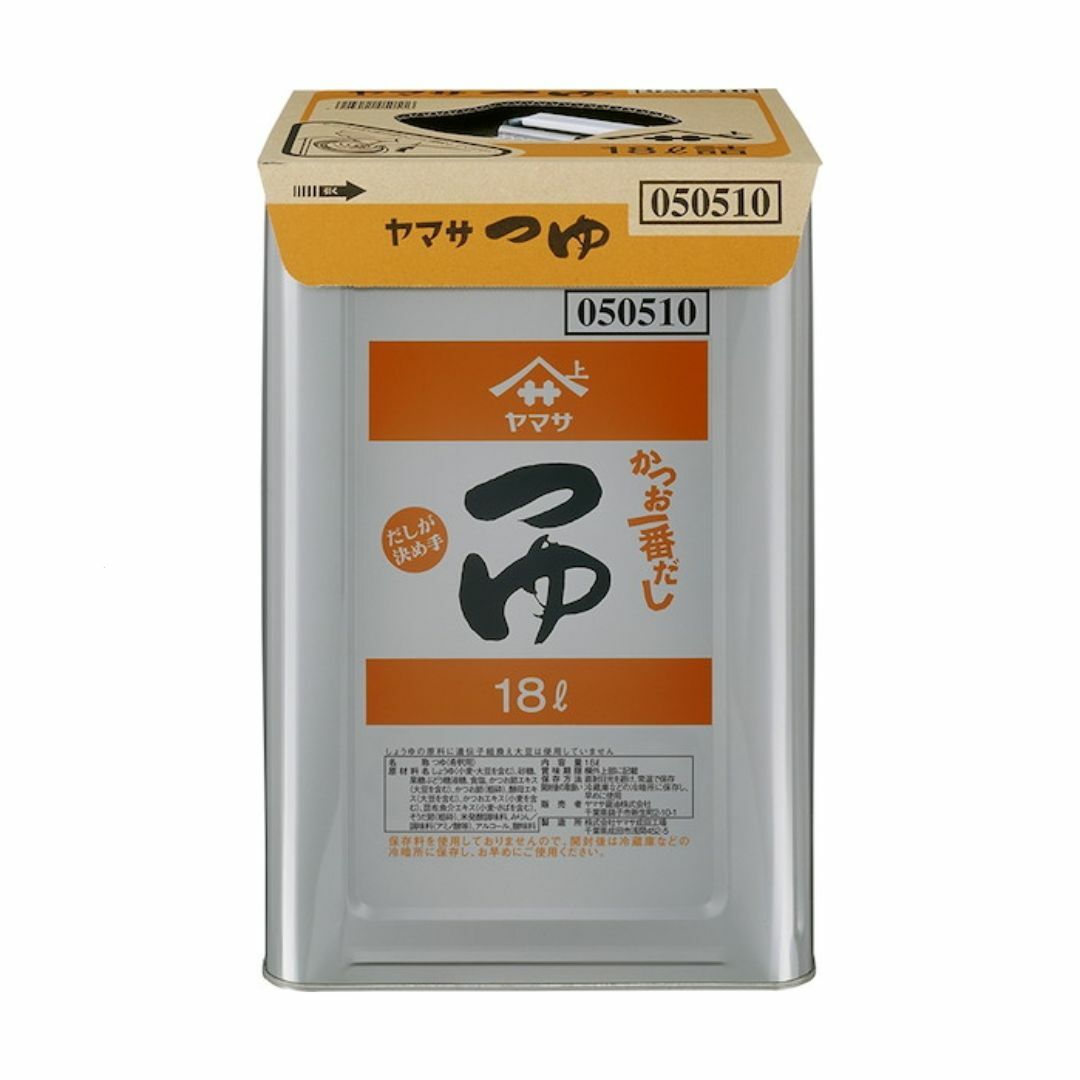 ヤマサ つゆ 18L 一斗缶 そば つゆ たれ 業務用 食品 調味料 送料無料